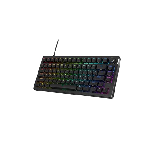 HyperX Alloy Rise – Clavier de Jeu mécanique remplaçable à Chaud, PC, capteur de lumière ambiante, monté sur Joint, commutateurs linéaires