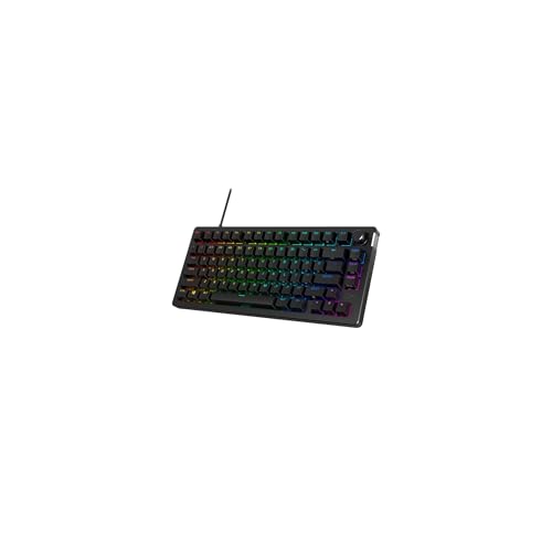 HyperX Alloy Rise - Clavier de jeu mécanique remplaçable à chaud, PC, capteur de lumière ambiante, montage Gasket Mounted, Commutateurs linéaires