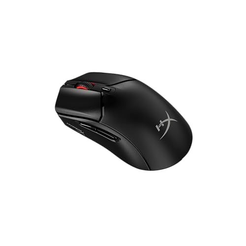 HyperX Pulsefire Haste 2 Core Wireless, Souris Gaming sans Fil à Pile Ultra-légère de 70g, capteur Optique HyperX Custom jusqu'à 12 000 DPI, Double Connexion sans Fil 2.4 GHz et Bluetooth, Noir