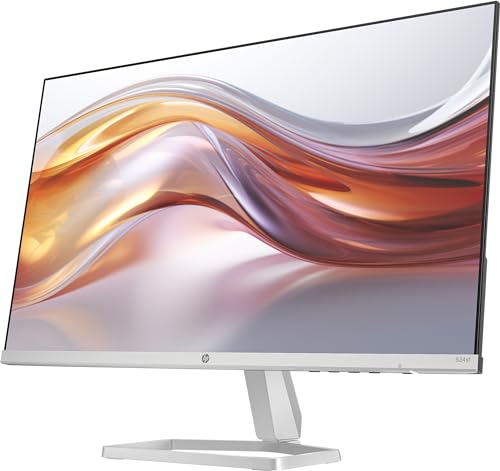 HP Écran FHD série 5 23,8 524sf (HSD-0172-K) Taux de rafraîchissement 100 Hz | CR 1500 1 | Gamme de Couleurs sRGB 99 et 300 lentes | Ports HDMI et VGA | Faible lumière Bleue | Ergonomiquement