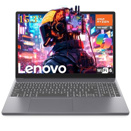 Lenovo Ordinateur portable de jeu de 15 , AMD Ryzen 5 7535HS 6 cœurs, 24 Go de RAM DDR5, SSD PCIe de 1 To, écran FHD , WiFi 6, Bluetooth 5.3, webcam, HDMI, Type-C, gris luna, Windows 11 Home