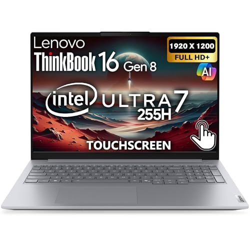 Lenovo ThinkBook 16 G7 Business Laptop, 16 FHD , AMD Ryzen 5 7533HS, 64 Go DDR5, 1 To NVMe, WiFi 6 BT, RJ-45, HDMI, lecteur d'empreintes digitales, webcam HD, Win 11 Pro
