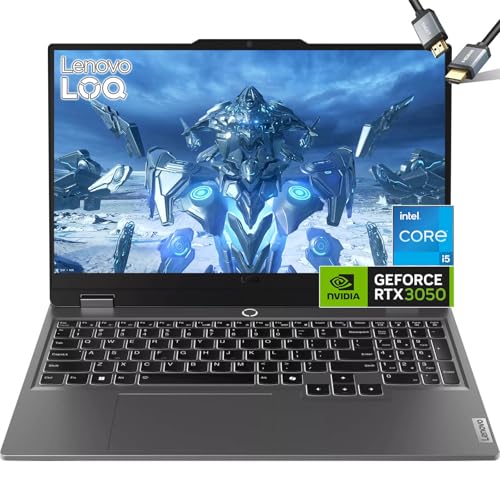 Lenovo LOQ Gaming Laptop 2024 – Intel Core i5-12450HX Beat AMD Ryzen 5 7235HS – Écran IPS FHD de 15,6 po 144 Hz – NVIDIA RTX 3050–44 Go de RAM – SSD PCIe de 1 To – Clavier rétroéclairé – Windows 11
