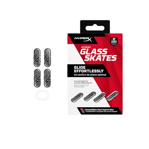 HyperX Patins en Verre – Patins de qualité supérieure pour Souris de la série Haste