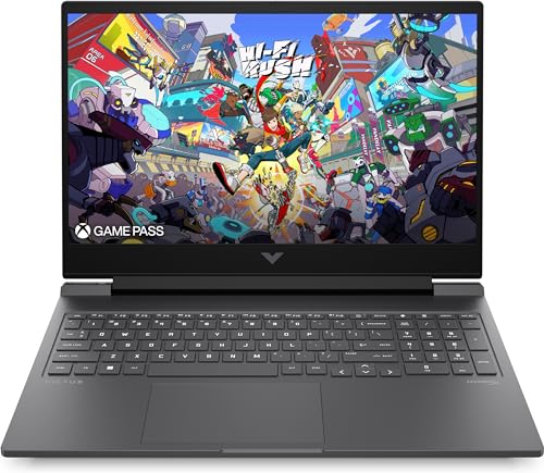 HP Victus Ordinateur portable de jeu, avec écran FHD 16,1 , 165 Hz, Intel Core i7-14700HX, RAM DDR5 16 Go, SSD 512 Go, Nvidia GeForce RTX 4070, Windows 11 Home, QWERTZ, noir