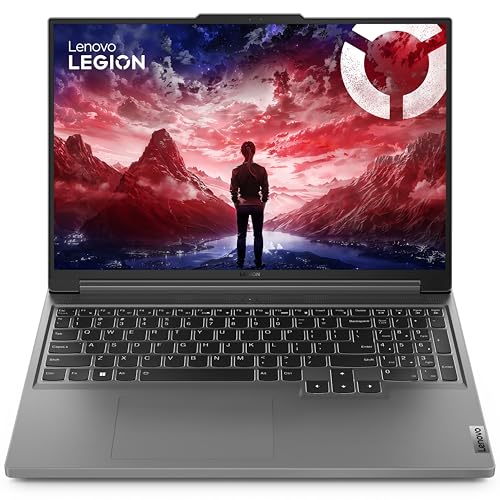 Lenovo Legion Slim 5 16ARP9 - Ordinateur Portable Gaming 16'' WQXGA 165Hz (AMD Ryzen 7 7435HS, RAM 16Go, SSD 512Go, NVIDIA RTX 4060 8Go, Windows 11 Home) Clavier rétroéclairé AZERTY - Gris