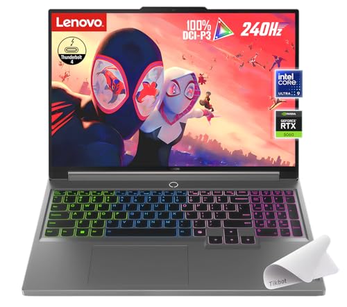 Lenovo Legion 5i Ordinateur portable de jeu 16 - Intel Core Ultra 9 275HX - GeForce RTX 5060 - WQXGA (2560 x 1600) - Windows 11 Home-W tapis de souris (64 Go de RAM | SSD PCIe de 2 To)