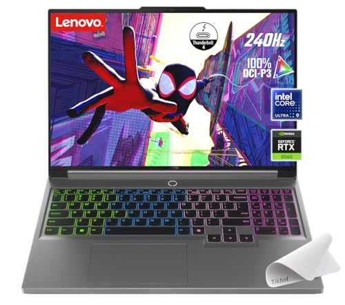Lenovo Legion 5i Ordinateur portable de jeu 16 - Intel Core Ultra 9 275HX - GeForce RTX 5060 - WQXGA (2560 x 1600) - Windows 11 Pro-W Tapis de souris (64 Go de RAM | SSD PCIe 2 To pro)