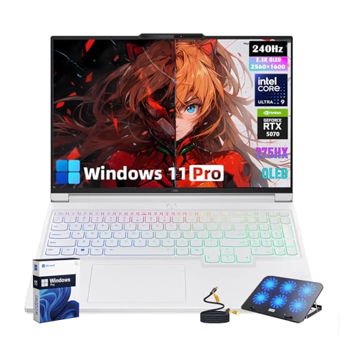 Lenovo Legion 7i Ordinateur portable de jeu, 16'' 2,5K OLED 240 Hz 500 nits (2560 x 1600), Intel-15 Core Ultra 9 275HX (24 cœurs), NVIDIA GeForce RTX 5070, 8 Go GDDR7, Wi-Fi 7, 3D Audio, Win11 Pro, 32