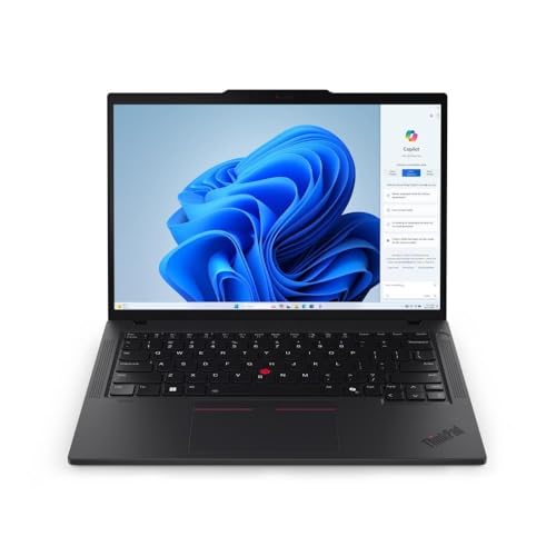 Lenovo ThinkPad T14 Gen 5 Intel Core Ultra 7 155U, 14 WUXGA (1920 x 1200) IPS 400 nits écran non tactile, 32 Go de RAM, 1 To SSD, lecteur d'empreintes digitales KYB rétroéclairé, Windows Pro