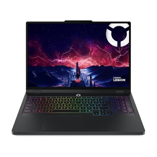 Lenovo Legion Pro 5 16ADR10 Ordinateur portable Gaming AI, écran OLED 16 WQXGA 165 Hz, NVIDIA GeForce RTX 5060, AMD Ryzen 7, RAM 32 Go, SSD 1 To, Win11, QWERTZ, Eclipse Black, GamePass 3 Mois