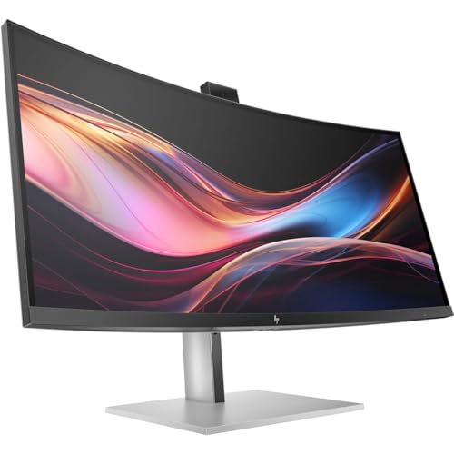 HP 734pm - Series 7 Pro - Moniteur LED - Courbé - 86,4 cm (34 ) - 3440 x 1440 WQHD @ 120 Hz - IPS Black - 400 CD m² - 2000 1 - DisplayHDR 400-5 ms - Thunderbolt 4, HDMI, DisplayPort, USB-C