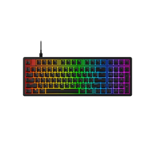 HyperX Origins 2 1800, Clavier Gaming mécanique AZERTY FR, switches mécaniques échangeables, Format Compact 1800, Boîtier Personnalisable, Polling Rate 8000 Hz, PC PS5 Xbox, Noir