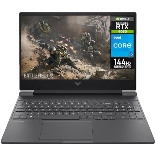HP Victus Nvidia GeForce RTX 4050 Ordinateur portable Gamer Intel Core i5 13420H 16 Go RAM 512 Go SSD 15,6 Windows 11 Home Clavier anglais