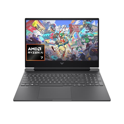 HP Victus 15-FB3000SL Ordinateur Portable, AMD Ryzen AI 7 350, RAM 16Go, SSD 1To, Écran IPS 15,6FHD 144Hz, NVIDIA RTX 5060 8Go, IR Cam TNR 1080p, 3 Mois PC Game Pass Inclus, Windows 11