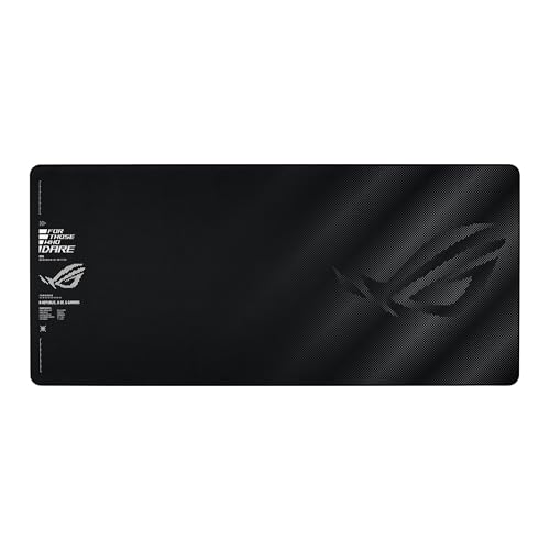 ASUS ROG Sheath II Tapis de souris de jeu XXL – 90,9 x 40,9 cm (taille XXL) – Tissu rafraîchissant avancé, surface tissée textile 1,5 fois plus lisse, bords durables à coutures plates, base