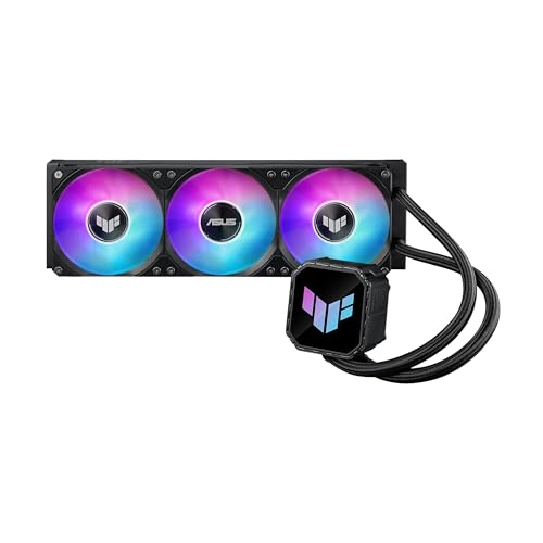 ASUS TUF Gaming LC III 360 ARGB AIO refroidisseur avec trois ventilateurs pré-installés et intégrés conçus pour un flux d'air élevé et une pression statique pompe efficace pour garantir que le
