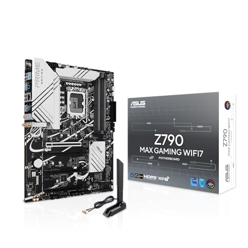 ASUS Z790 MAX Gaming WIFI7 Carte mère ATX Intel Z790 (LGA 1700) avec PCIe 5.0, trois emplacements M.2, 14 1 DrMOS, DDR5, WiFi 7, Realtek 1 Go LAN, HDMI, USB 20 Gbps Type-C®, Thunderbolt™ (USB4®), Aura