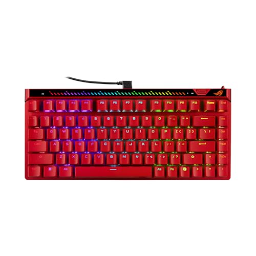 ASUS ROG Falchion Ace 75 HE Clavier de Jeu Filaire analogique Effet Hall – 75 TKL, USB, commutateur magnétique HFX V2X remplaçable à Chaud, déclencheur Rapide, Interrogation 8 kHz, Clavier PBT, étui