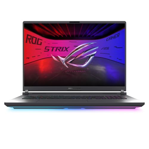 ASUS Ordinateur portable de jeu ROG Strix G18, 18 ROG Nebula Display 16 10 2.5K 300Hz 3ms, NVIDIA GeForce RTX 5070 Ti, Intel Core Ultra 9 290HX Plus, 32 Go DDR5, SSD PCIe Gen4 de 1 To, Wi-Fi 7, Win11