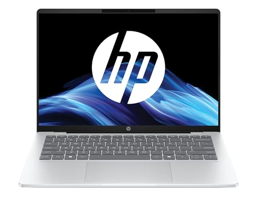HP Omnibook 5 14-he0000sf Ordinateur Portable 14 WUXGA OLED, PC Portable (QualComm Snapdragon X X1-26-100, RAM 16 Go, SSD 512 Go, Qualcomm Adreno GPU, Windows 11), Laptop Argent, Clavier AZERTY
