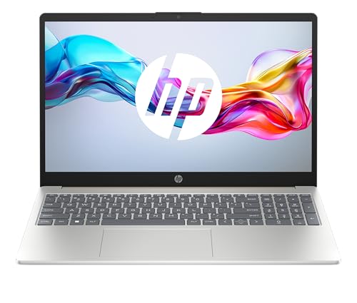 HP 15-fd0005sf Ordinateur Portable 15,6 FHD IPS, PC Portable (Intel Core i7-1355U, RAM 16 Go, SSD 512 Go, Intel Iris XE, Windows 11), Laptop Argent, Clavier AZERTY
