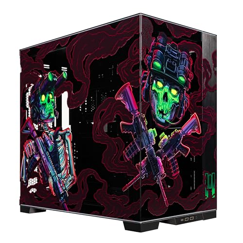 META PCS Night Reaper Lian Li O11 Dynamic EVO RGB - Boîtier PC ATX Full Tower - Boîtier d'ordinateur de jeu en verre trempé avec design modulaire, flux d'air élevé et éclairage RVB personnalisable