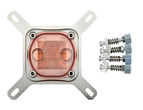 Bxqinlenx professionnel spécial refroidissement à Waterblock CPU pour Intel Système de l'eau fraîche ordinateur clair (Transparent)