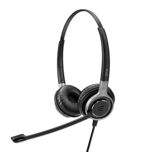 EPOS IMPACT SC 665 USB - Casque Professionnel Double Face avec Câble USB Détachable et Connecteur 3,5mm, Certifié Microsoft Teams