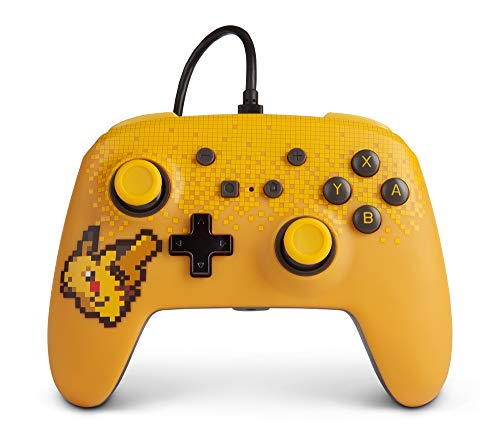 PowerA - Officially Licensed Nintendo - Enhanced Wired Controller - Pixel Pikachu (Switch)