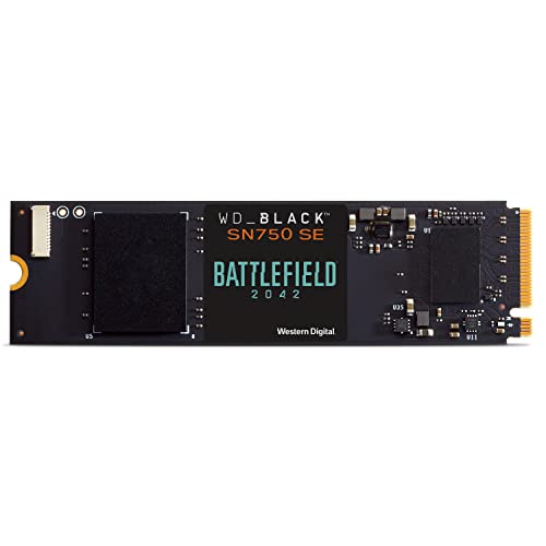 WD_BLACK SN750 SE 500GB M.2 2280 PCIe Gen4 NVMe Gaming SSD - Battlefield 2042 PC Game Code Bundle up to 3600 MB s read speed