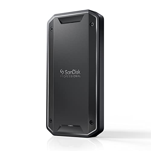 SanDisk Professional 1To PRO-G40 SSD jusqu'à 2700Mo s, SSD Externe, Thunderbolt 3 (40Gbit s), USB-C (10Gbit s) Conception Ultra-Robuste IP68 résistance élevée à l'eau et à la poussière