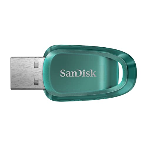 SanDisk Ultra Eco 512 Go clé USB 3.2 avec vitesse de lecture allant jusqu’à 100 Mo s. Une clé USB fabriquée avec plus de 70 de plastique recyclé