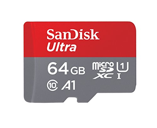 SanDisk Ultra 64 Go microSDXC UHS-I carte pour Chromebook avec adaptateur SD et jusqu'à 140 Mo s en vitesse de transfert, A1 App Performance UHS-I Class 10 U1