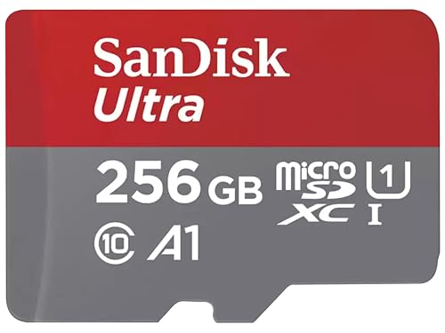 SanDisk Ultra 256 Go microSDXC UHS-I carte pour Chromebook avec adaptateur SD et jusqu'à 150 Mo s en vitesse de transfert, A1 App Performance UHS-I Class 10 U1