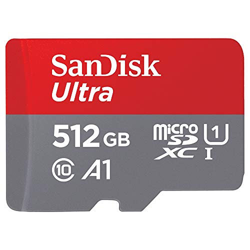 SanDisk Ultra 512 Go microSDXC UHS-I carte pour Chromebook avec adaptateur SD et jusqu'à 150 Mo s en vitesse de transfert, A1 App Performance UHS-I Class 10 U1