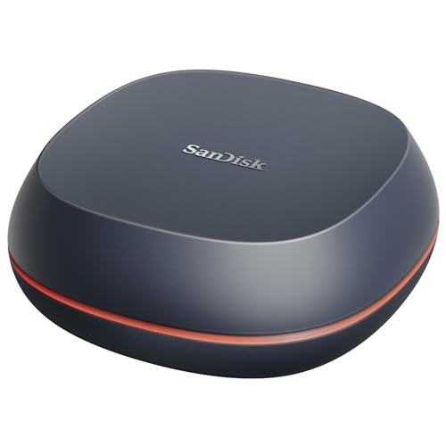 SanDisk Desk Drive SSD 4 To SSD Externe de Bureau, jusqu'à 1000 Mo s en lecture, Compatible Windows et Mac, Sauvegarde automatique, SSD haute capacité, formaté exFAT, USB 3.2 Gen 2
