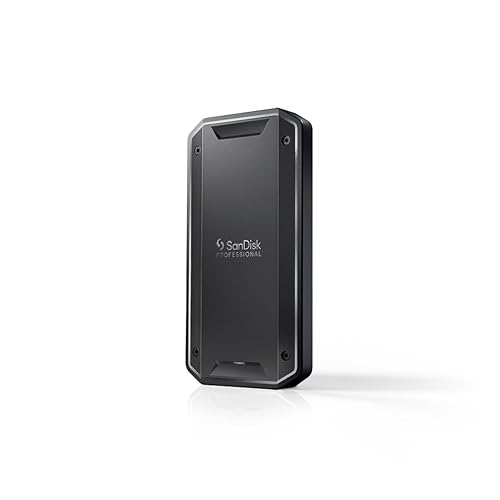 SanDisk Professional 2 to PRO-G40 SSD, Disque SSD Portable, jusqu'à 3000 Mo s, Thunderbolt 3 (40Gbps), USB-C (10Gbps), Ultra-Robuste IP68, pour la résistance à l'eau et à la poussière Formaté exFAT