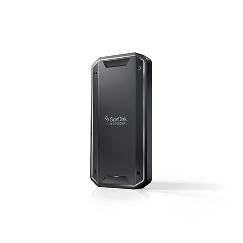 SanDisk Professional 4 to PRO-G40 SSD, Disque SSD Portable, jusqu'à 3000 Mo s, Thunderbolt 3 (40Gbps), USB-C (10Gbps), Ultra-Robuste IP68, pour la résistance à l'eau et à la poussière Formaté exFAT