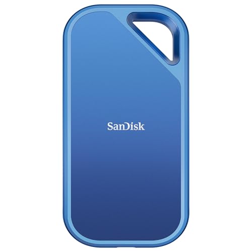 SanDisk Creator Pro Portable SSD 2 To (disque SSD pour les créateurs de contenu, jusqu'à 2000 Mo s, en lecture en écriture, résistance aux chutes de 3 mètres, 1 mois d'Adobe Creative Cloud inclus)