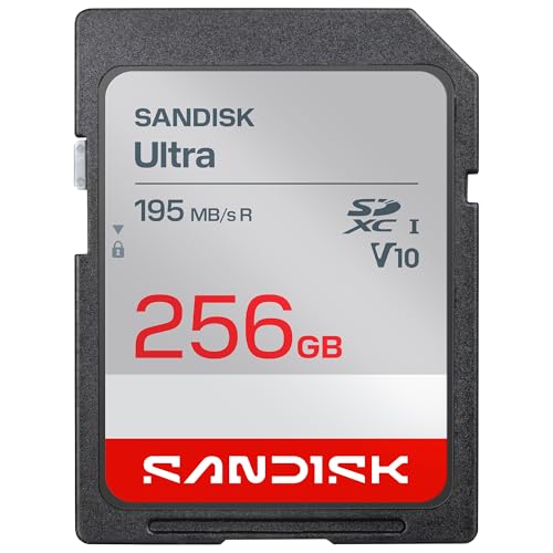 SANDISK Ultra Carte SDXC UHS-I 256 Go (Jusqu’à 195 Mo s en Lecture, vidéo Full HD, V10, U1, C10) SANDISK Memory Zone App