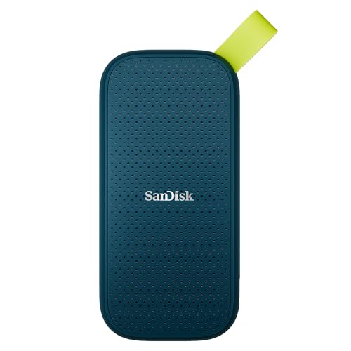 SanDisk Disque Portable SSD 2 to (Disque SSD Externe, Vitesse de Lecture allant Jusqu’à 800 Mo s, Protection Contre Les Chutes de Deux mètres de Haut, Encoche en Caoutchouc) Monterey