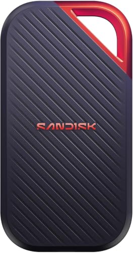 SanDisk Extreme Pro SSD Portable 4 to(Jusqu’à 4000 Mo s en Lecture et 3800 Mo s en écriture en Rafale, USB Type-C, USB4, Indice de Protection IP65 Contre l’Eau, Résistance aux Chutes Jusqu’à 3mètres)