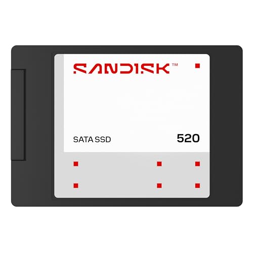 SANDISK 520 SATA Stockage Interne SSD 4 to (2,5” 7 mm, Jusqu’à 560 Mo s et des Vitesses d’écriture, Technologie 3D NAND SANDISK)