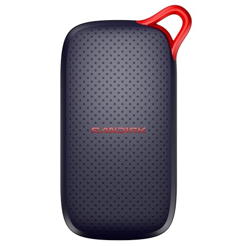 SANDISK SSD Portable 1 to (USB Type-C, Compatible avec Les Ordinateurs Portables et Les tablettes, Jusqu’à 1 000 Mo s, Format de Poche, Protection Contre Les Chutes Jusqu’à 2 mètres)