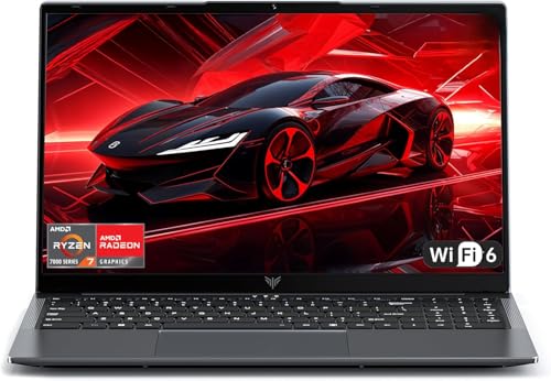ACEMAGIC 15.6 2026 Ordinateurs Portables Ryzen 7 7730U Huit-Core (8C 16T,4,5 GHz) Radeon Vega 8,PC Portable 16 Go RAM DDR4*2,512Go SSD,WiFi 6,BT5.2,HDMI,Type C,Cache Caméra,Gris
