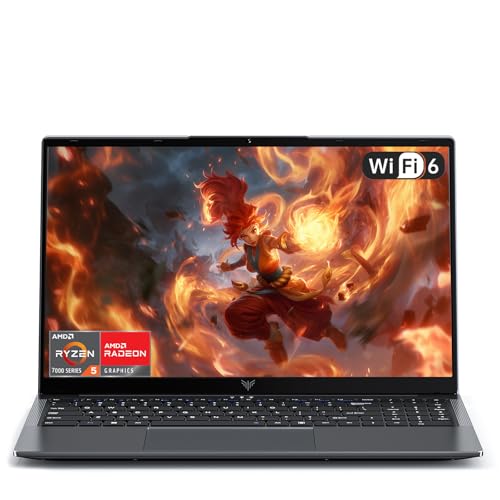 ACEMAGIC Ordinateurs Portables 15.6 Pouces Ryzen 5 7430U (6C 12threads,Jusqu'à 4.3Ghz) Pc Portable 16 Go Ram 512 Go SSD DDR4*2 Double Canal,WiFi 6,1080FHD,Type C,HDMI,USB3.2,BT5.2,Laptops