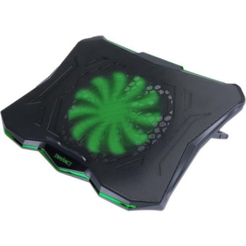 Enhance Cryogen 5 Support de Refroidissement pour Ordinateur Portable jusqu'à 17 1 Ventilateur(s) 800 TR Min 1 784,1 l Min Maille métallique Vert