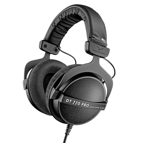 beyerdynamic DT 770 Pro Casque de Studio Professionnel 80 Ohm Édition limitée Noir