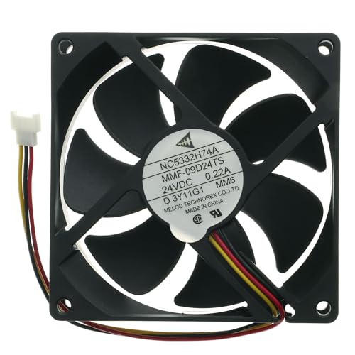 Ventilateur de refroidissement inverseur NC5332H74A MMF-09D24TS-MM6, 92 mm 9225 92 x 92 x 25 mm, DC 24 V 0,22 A, ventilateur de rechange à 3 fils